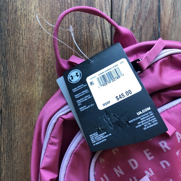 BNWT- {last 1 } Pink UA Scrimmage 2.0 Book Bag - Picture 6 of 8